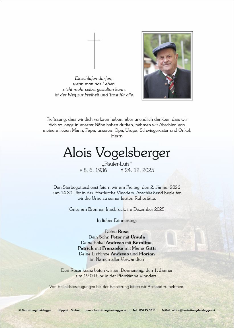 Alois Vogelsberger